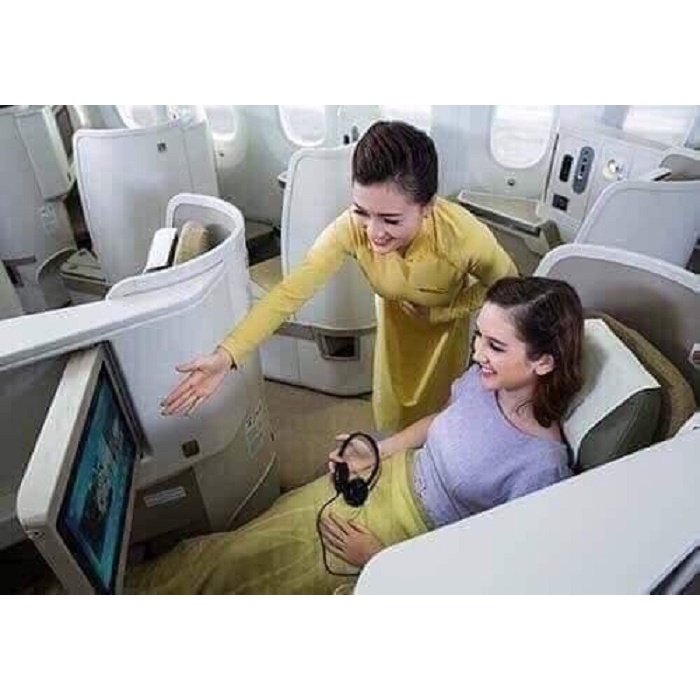 Chăn vip vàng dùng trên khoang thương gia