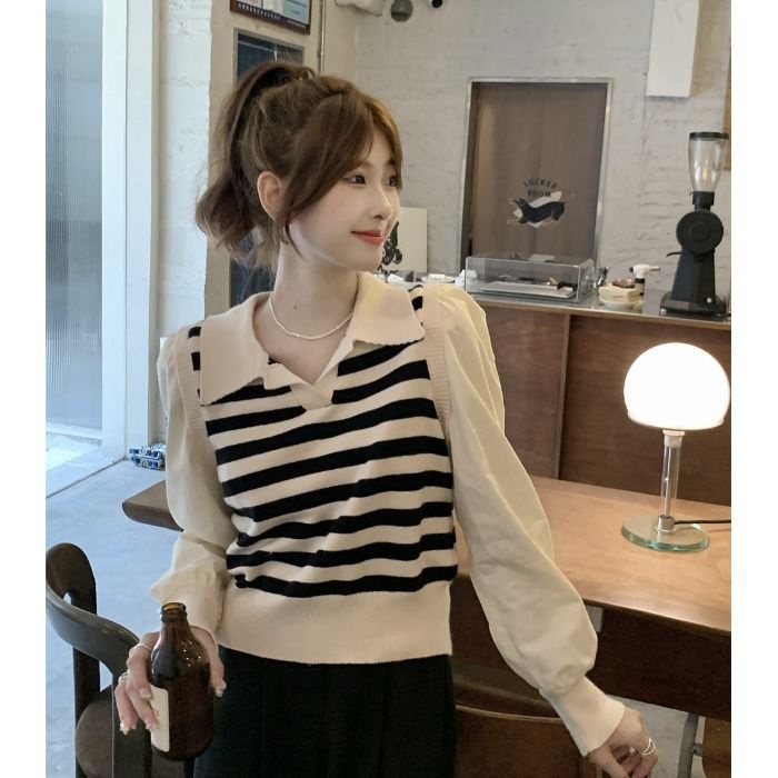 Áo Thun Nữ Dài Tay Kiểu Hàn Quốc Thích Hợp Cho Mùa Thu