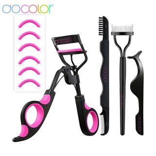 Docolor Dụng Cụ Uốn Lông Mi / Lược Chải Lông Mày / Nhíp Lông Mi Chuyên Nghiệp Dành Cho Trang Điểm Mắt
