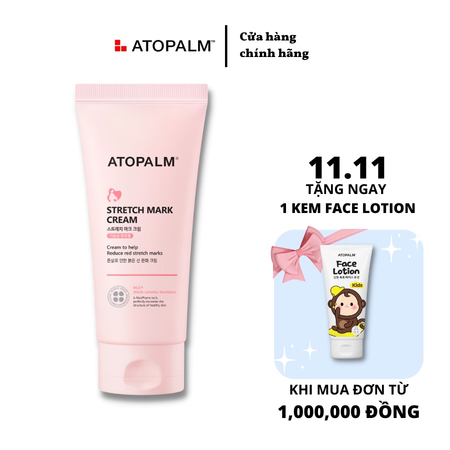 Kem Dưỡng Làm Mờ Vết Rạn, Làm Mịn Da Cho Mẹ Bầu Atopalm Maternity Care Stretch Mask Cream 150 ml