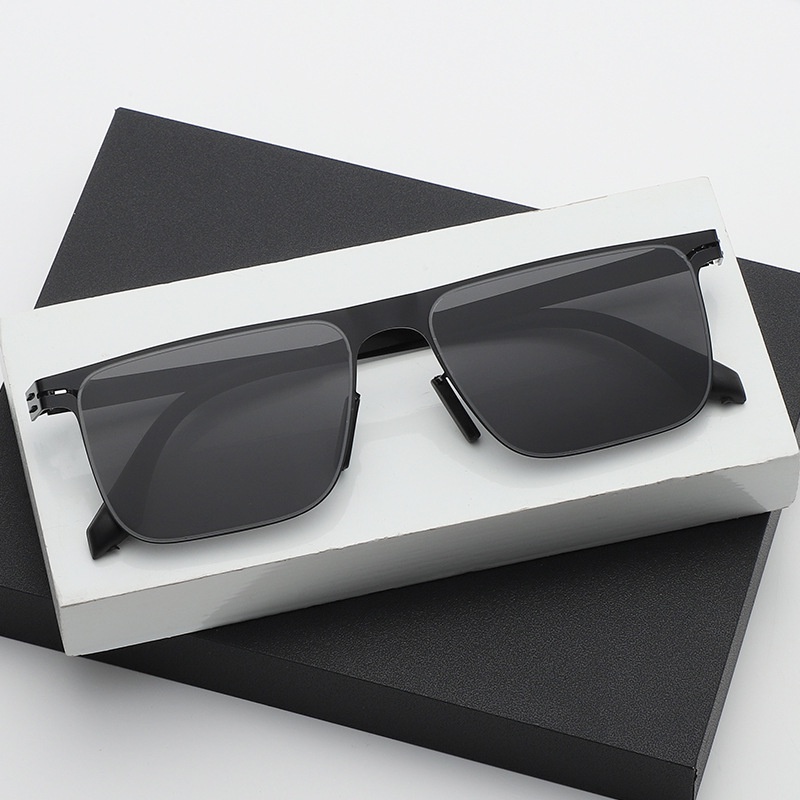 Kính Mát Phân Cực Chống Tia UV400 Gọng Vuông Thời Trang Cho Nam