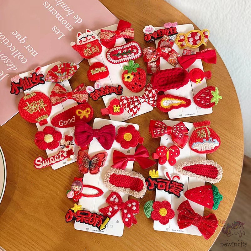 Kẹp Tóc Lông Nhung Kiểu Hoạt Hình Xinh Xắn Phong Cách Hàn Quốc Cho Bé Gái