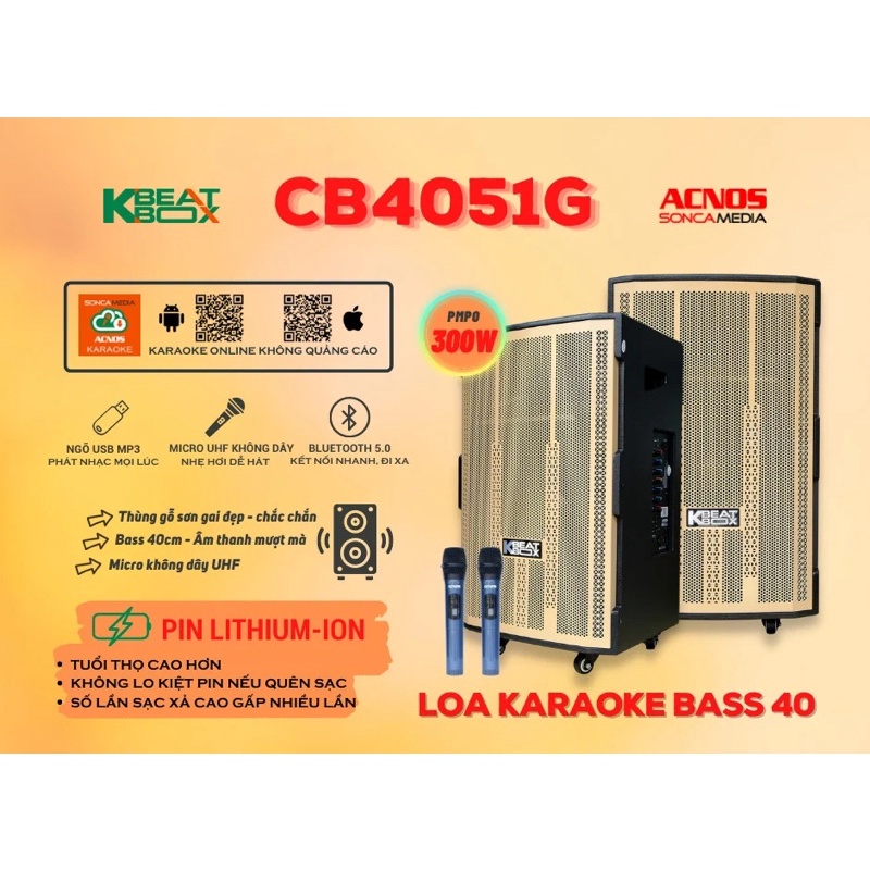 Loa karaoke di động Chính hãng Acnos CB4051G