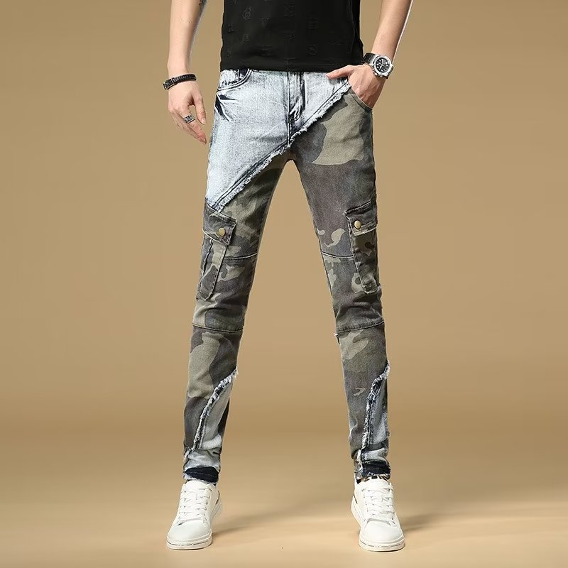 Quần jeans Dài Họa Tiết Rằn Ri Thời Trang Dành Cho Nam size 28-34