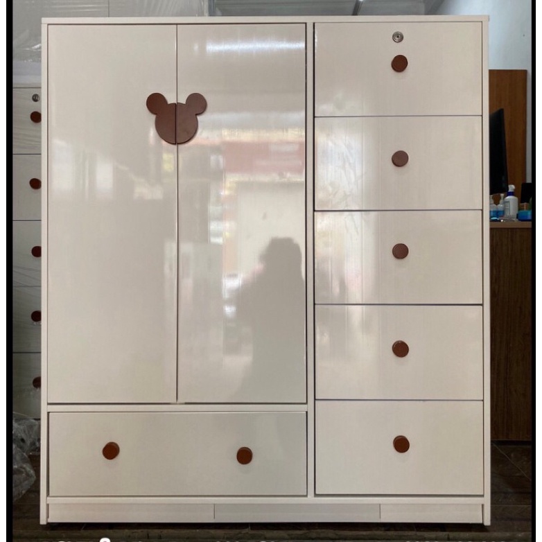 Tủ nhựa cho bé Nhựa đài loan_ Thiết kế mới 2022_ Nội thất Bích Ngọc. cao 1m22 ngang 1m sâu 40