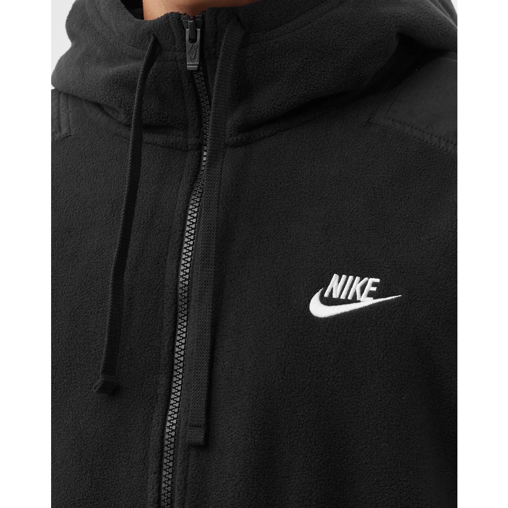 NIKE CHÍNH HÃNG- Áo khoác lông cừu thể thao nam Nike Style Esssentials+ Full-zip Hoodie Jacket Authentic - Black