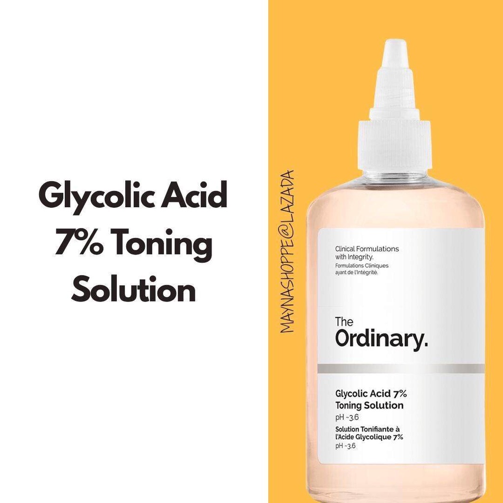 Toner The Ordinary Toner tẩy da chết glycolic acid 7% 240ml Toning Solution chính hãng