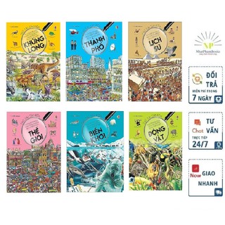 Sách - Combo Thử Tài Tìm Kiếm (Trọn Bộ 6 Cuốn) Tặng Cuốn Bé Học IQ - Phát Triển Trí Tuệ Cho Bé