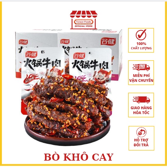 Bò Khô Thanh Cay - Bò Khô Xé Sợi Siêu Ngon - Gói 17gr