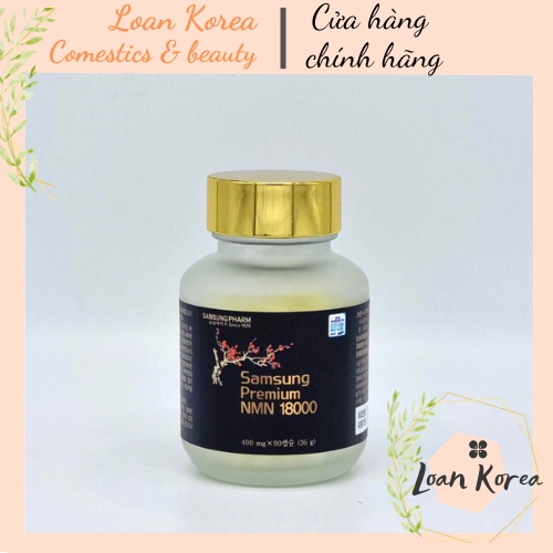 Viên uống NMN 18000 Samsung Hàn Quốc hộp 90 viên cải lão hoàn đồng