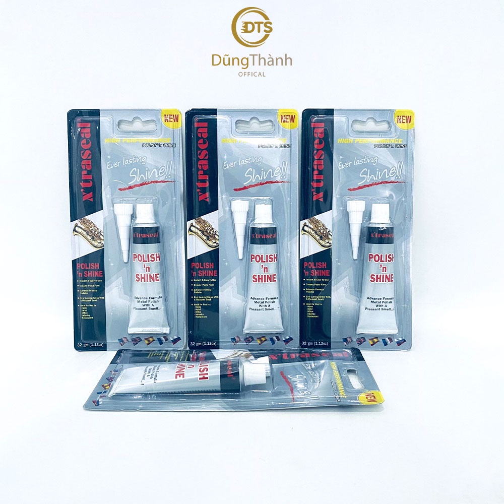 Kem đánh bóng lư đồng X'TRASEAL làm sáng đèn xe đồng hồ đa năng an toàn da tay Polish’n Shine 32g