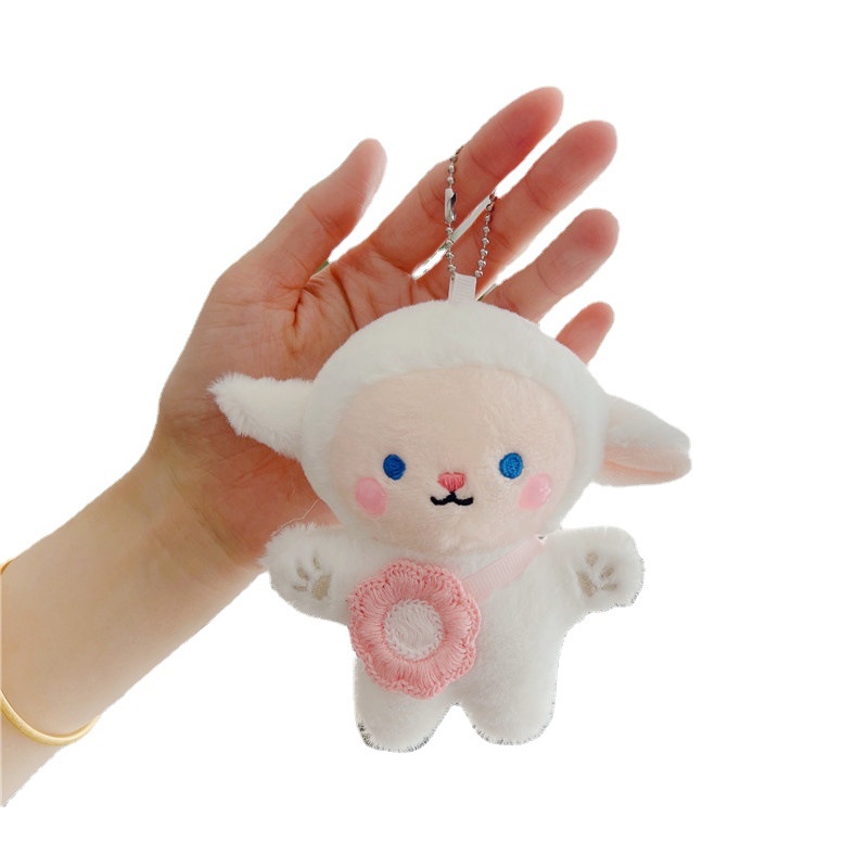 Móc Khóa Cừu Nhồi Bông Dễ Thương 12cm