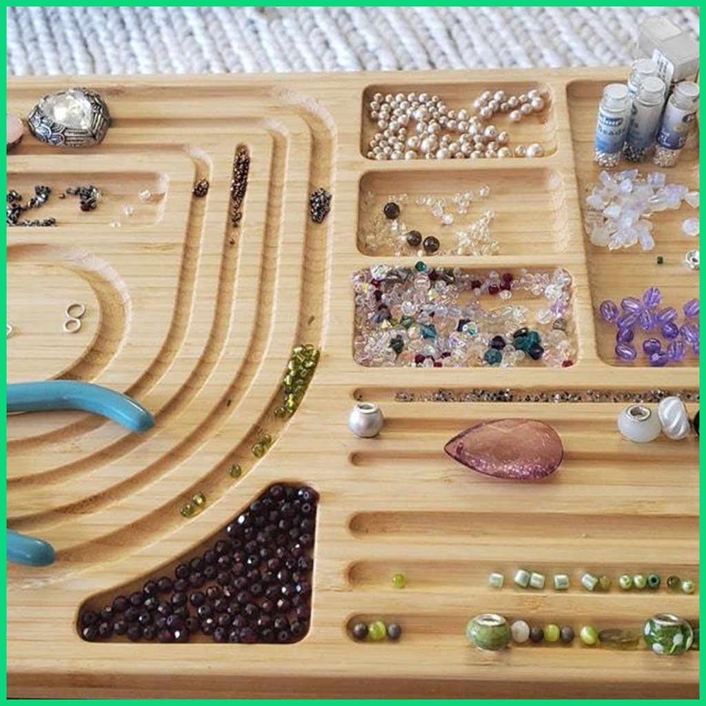 Thảm Thiết Kế Hạt Ngọc Trai Với Khay Đựng Hạt Kích Thước Làm Trang Sức Sáng Tạo jiwvn