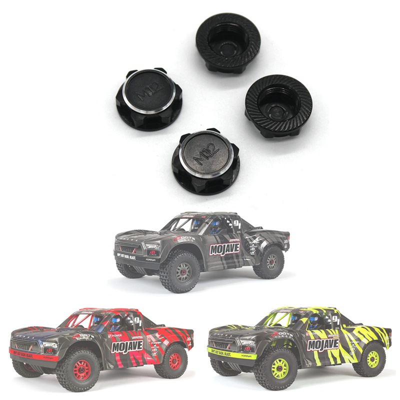 Bộ 4 Đai Ốc Lục Giác 17mm M12 Bằng Kim Loại Cho Xe Điều Khiển Từ Xa 1 / 7 King Motor KM RC Rally Car Arrma Mojave