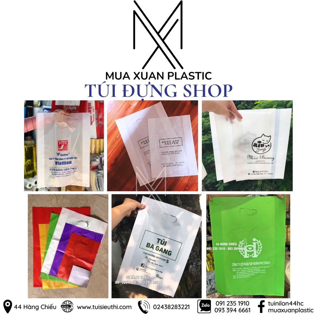 Túi đựng shop quần áo, túi nilon đựng quà - Túi HD