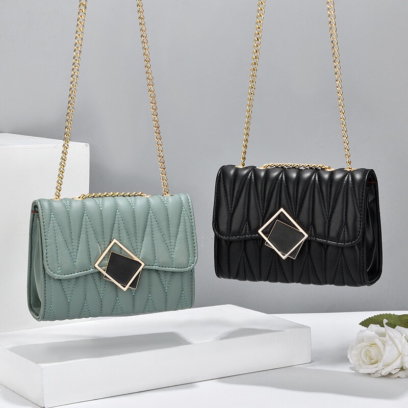 MISCHA Túi Đeo Chéo Vai Bằng Da PU Màu Trơn Thời Trang Sành Điệu Cho Nữ