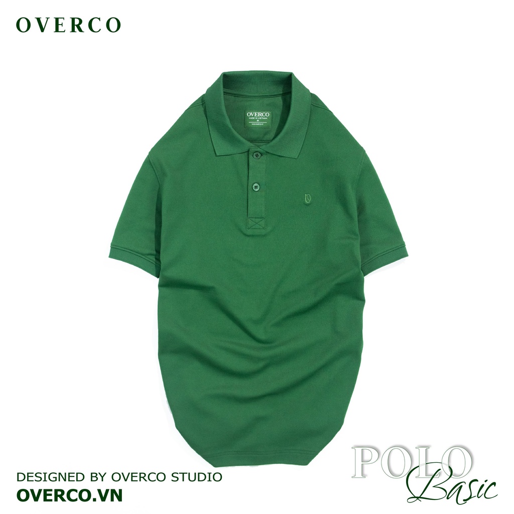 Áo Polo Nam BASIC OVERCO Cao Cấp Chất Vải Cotton USA Mềm Mịn Thoáng Mát 7 Màu