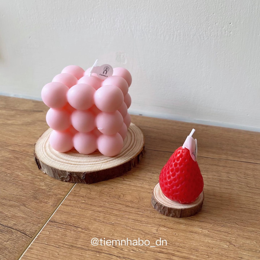 Đế gỗ thông trang trí, dùng để lót nến thơm, tinh dầu nhiều size