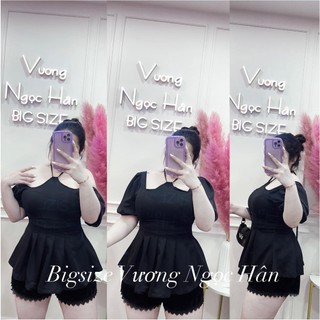 Áo cổ yếm xếp ly eo bigsize vương ngọc hân