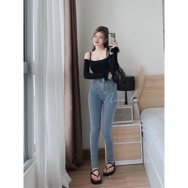 Áo kiểu nữ tay dài phối lông sang chảnh phong cách tiểu thư - 25 Store