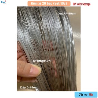 Kẽm xi nẹp lá nẹp cánh hoa lá len handmade