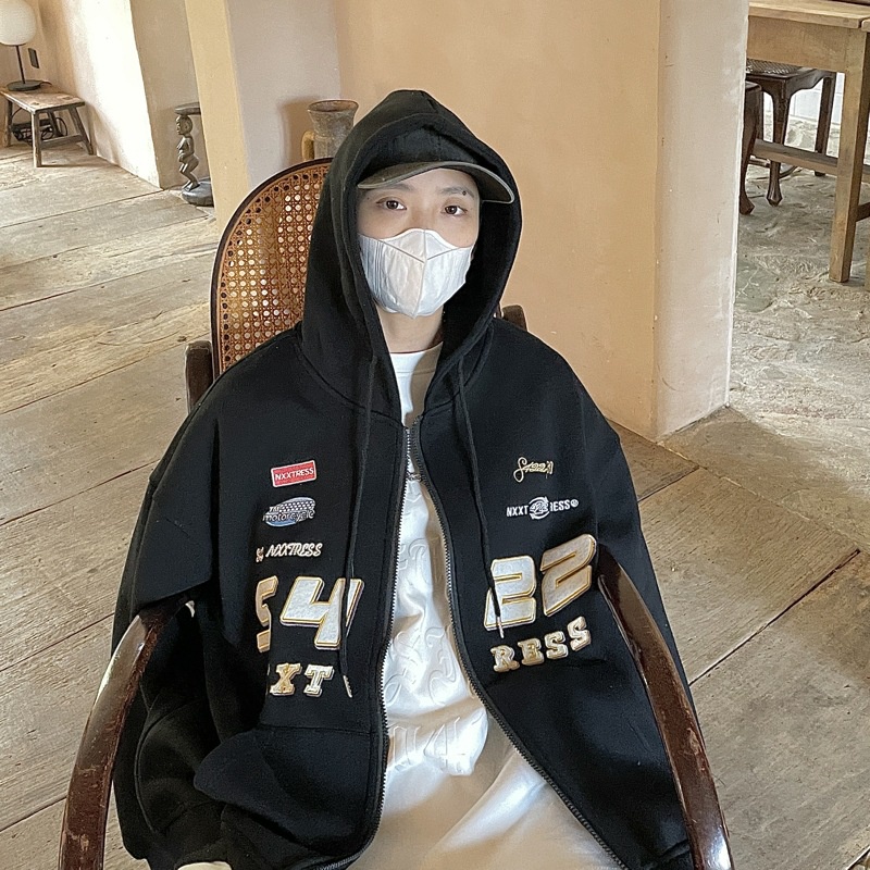 DIDIKA Áo Khoác Bóng Chày Dáng Rộng Màu Sắc Tương Phản Phong Cách Retro Hong Kong Thời Trang Xuân Thu Cho Nữ