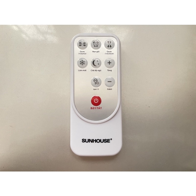 Remote quạt điều hòa, quạt hơi nước Sunhouse chính hãng