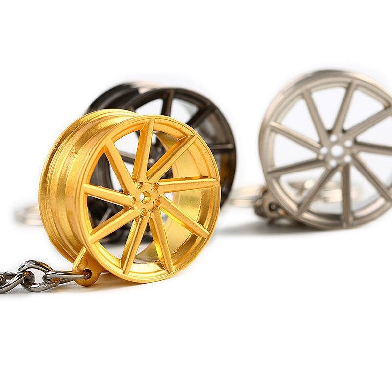 Car Key Ring Modified Rim Rim Wheel Metal Te37 BBS Handbag Pendant Model Toy JDM gl97