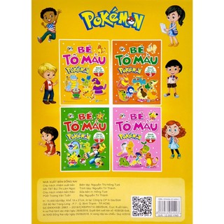 Sách Bé Tô Màu Pokemon - Tập 1