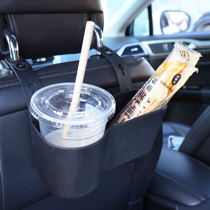 1 Giá Đỡ Cốc Nước / Điện Thoại Bằng Nhựa Gắn Ghế Ngồi Xe Hơi Tiện Dụng