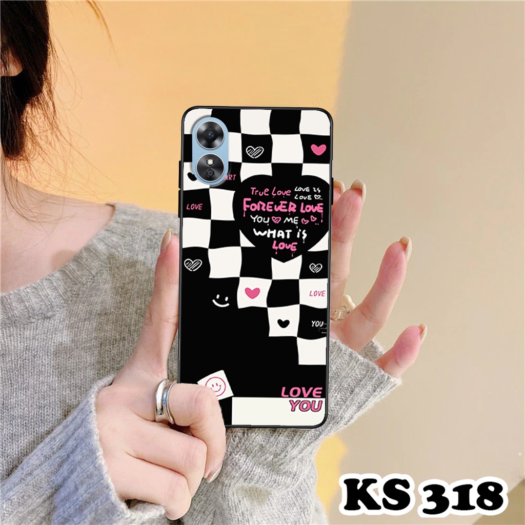 Ốp lưng Oppo A17 - A17k in hình họa tiết caro - Chất liệu TPU cao cấp