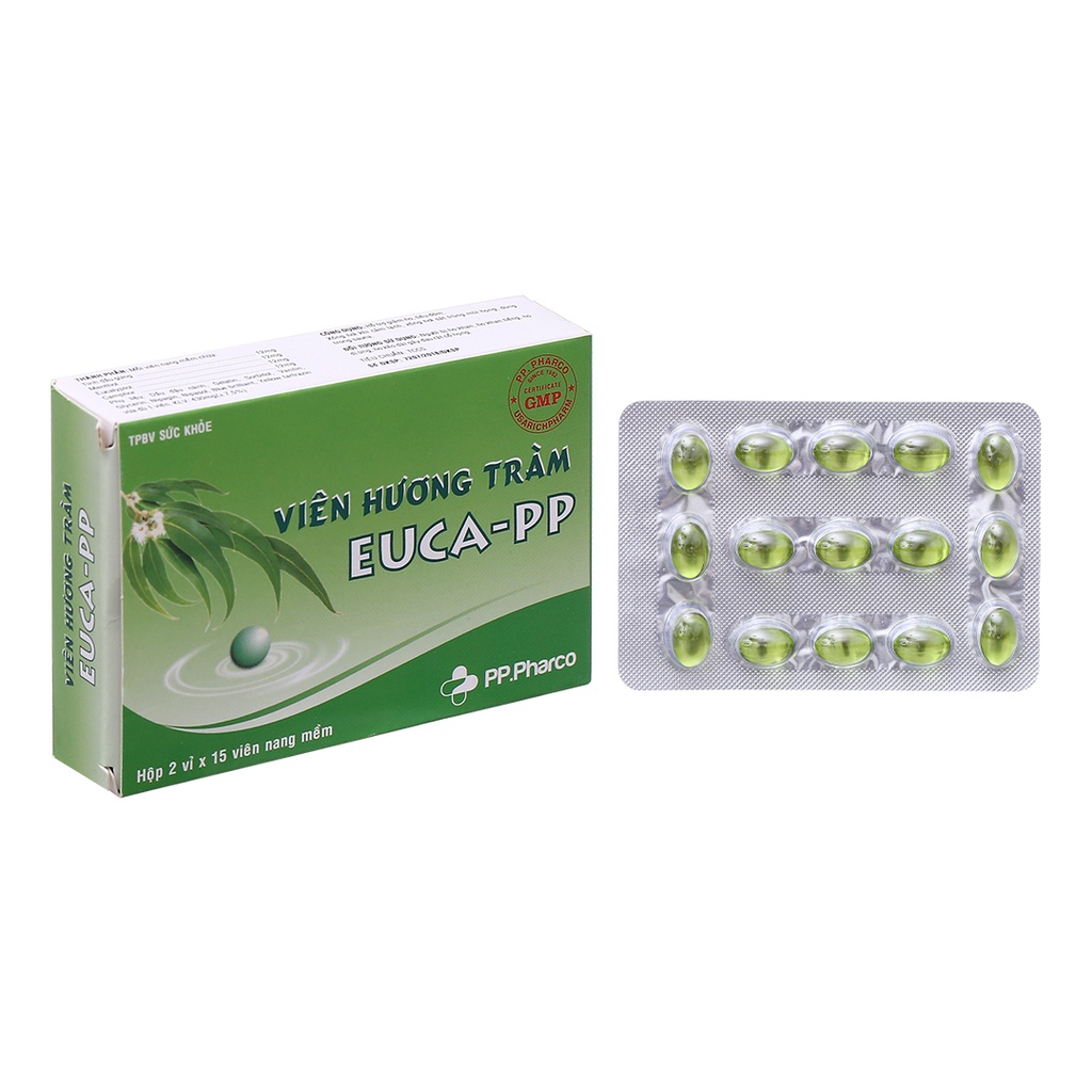 Viên Hương Tràm Euca-PP Hỗ Trợ Giảm Ho, Tiêu Đờm