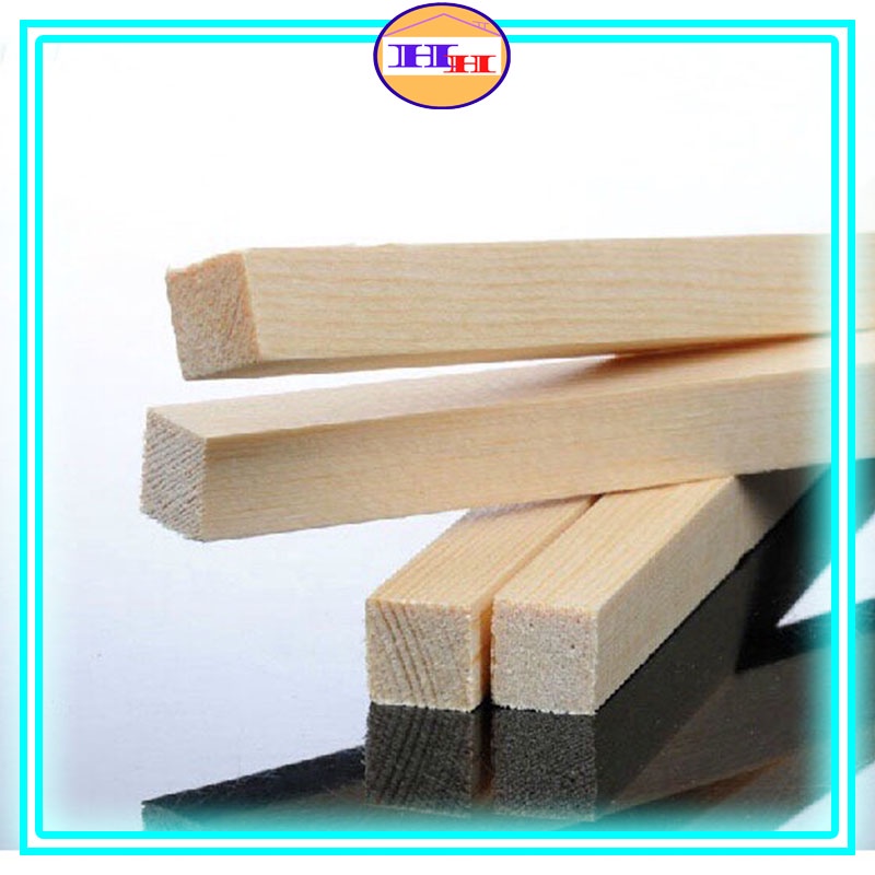 Thanh gỗ thông vuông 4cm và 5cm nhiều kích thước được chà mịn 4 mặt