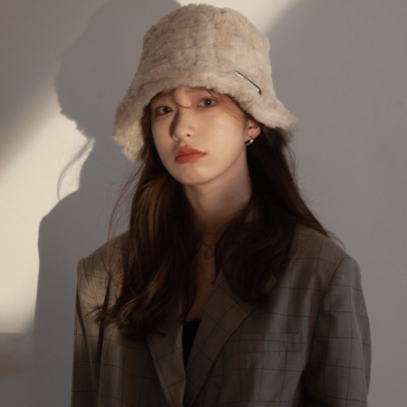 Nón Tai Bèo Phủ Lông Giữ Ấm Thời Trang Thu Đông Nhật Bản Dành Cho Nữ