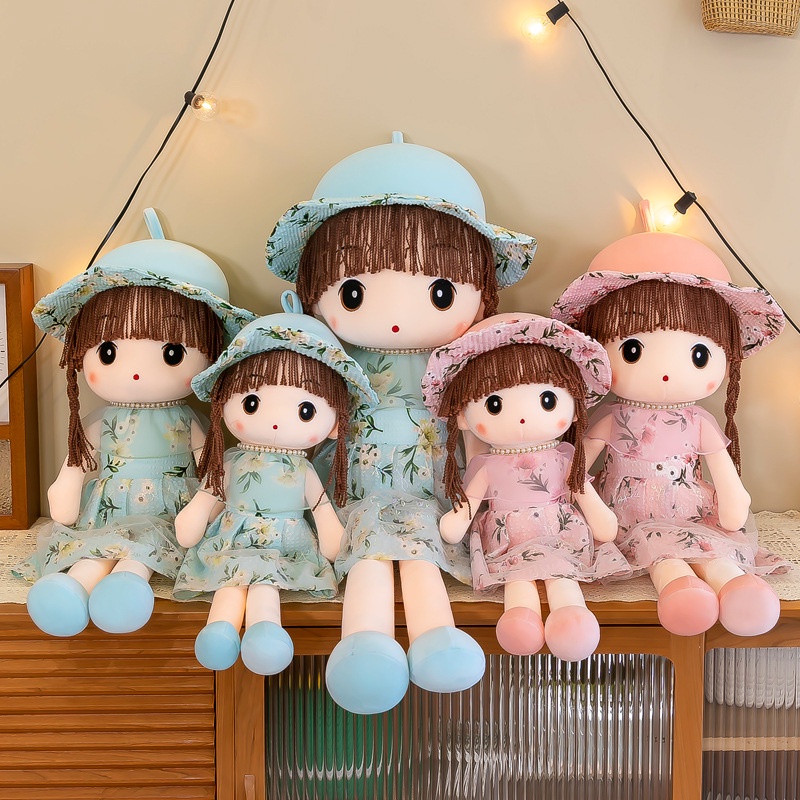 Gấu bông Búp Bê Váy Ren Đeo Vòng Đủ Size Cao Cấp - Quà Tặng Dễ Thương Cho Bé