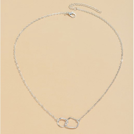 Vòng cổ Sợi Xích Mặt Hình Học Đơn Giản Dễ Phối Đồ Cho Nữ JP5