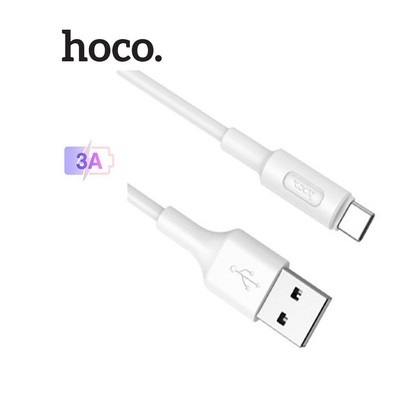 Cáp sạc Hoco X25 Type-C sạc nhanh dây PVC siêu bền tốc độ truyền tải data nhanh cho Android dài 100CM ( Trắng)