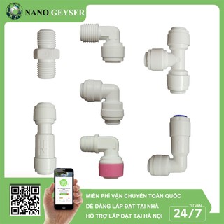 Cút nối nhanh máy lọc nước, Van 1 chiều, Cút màng RO, Cút Bơm