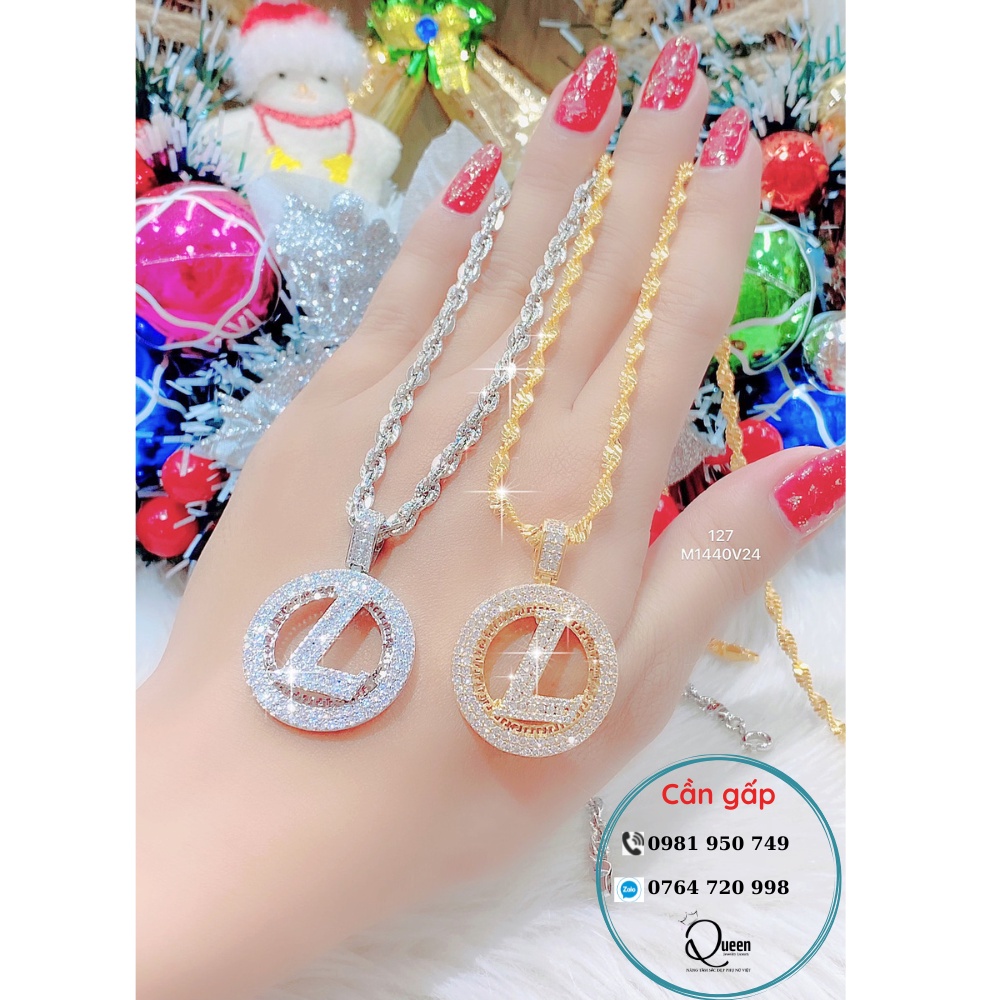 Dây Chuyền Nữ Mặt Chữ L Siêu Sang Trọng Quí Phái-HD3011073