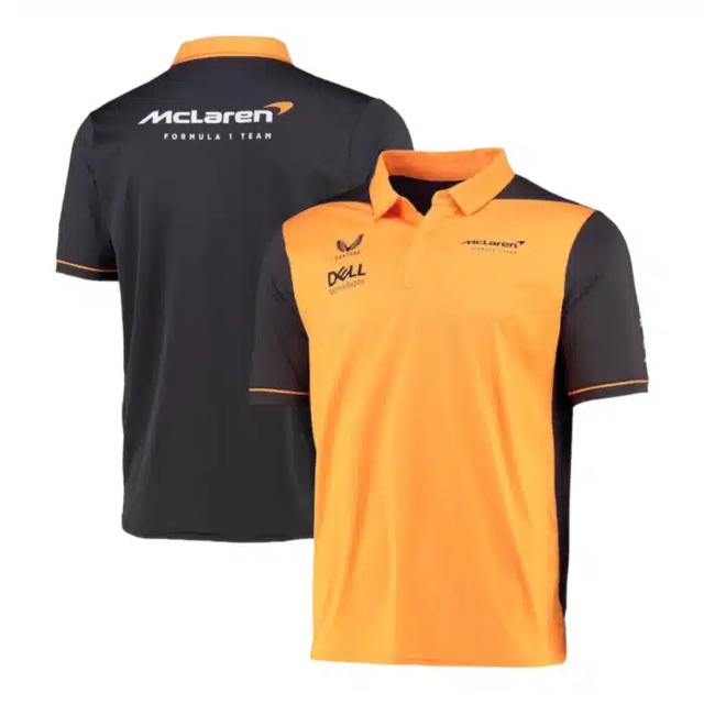 2022 Mới F1 Racing Suit + Mclaren Team F1 Jersey + Áo Sơ Mi Polo Tay Ngắn Unisex Mùa Hè