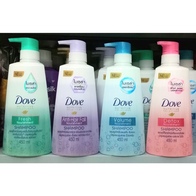 Dầu gội đầu Dove phục hồi tóc hư tổn, Nuôi dưỡng tóc Thái Lần 450ml