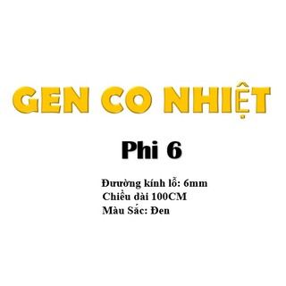 [ 1 Mét ] Gen co nhiệt 4mm, gen co nhiệt phi 4 ( 1 Nhiều Cỡ )