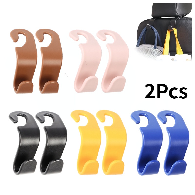 Set 2 Móc Treo Túi Xách / Điện Thoại Gắn Lưng Ghế Ô Tô Chịu Lực Tốt