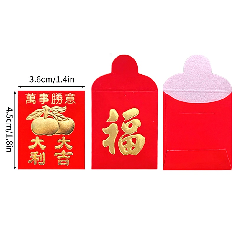 Set 25 Bao Lì Xì Năm Mới Mini Thiết Kế Sáng Tạo