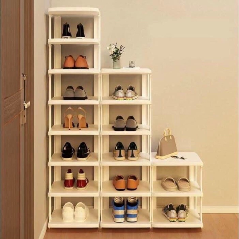 Kệ để giày, dép 5 tầng kiểu mới đa năng thông minh chất liệu nhựa cao cấp
