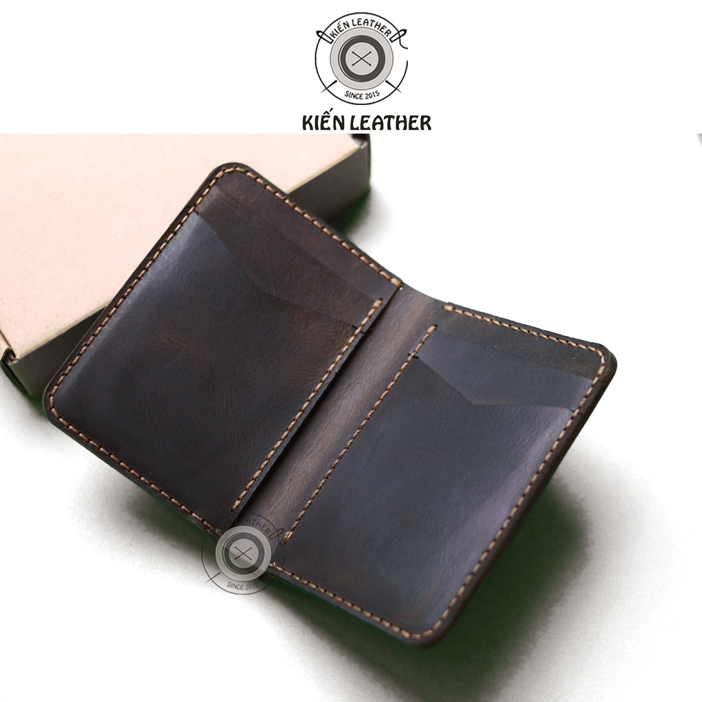 Ví nam dáng đứng Vintage độc đáo, Kiến Leather