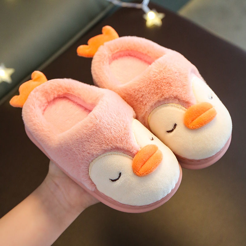Dép Cotton Chống Trượt Chống Lạnh Siêu Dễ Thương Cho Bé Trai Và Gái