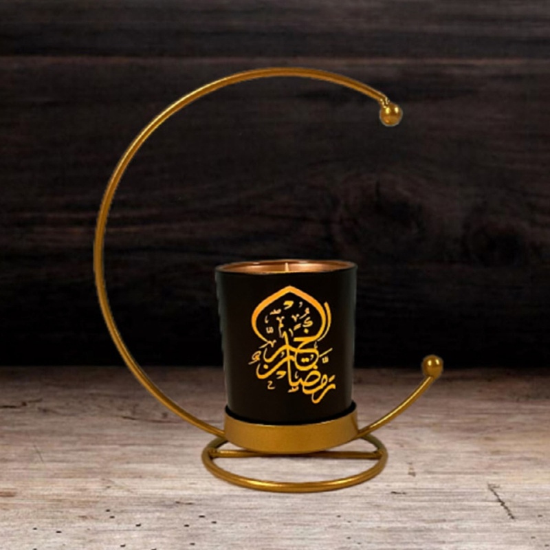 Giá Đỡ Nến Hình Mặt Trăng Tròn Cho Lễ Hội Eid Mubarak Ramadan
