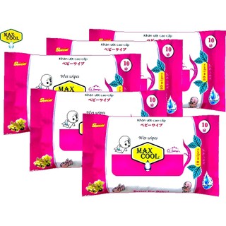 Combo 2 gói khăn ướt 10 tờ MAX COOL