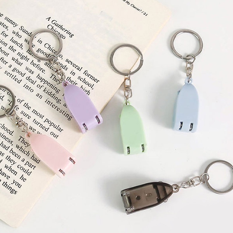 Kềm Cắt Móng Tay Mini Bằng Nhựa Kèm Móc Khóa Có Thể Gập Lại